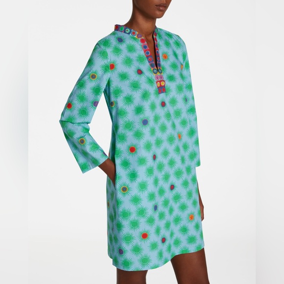 Emporio Sirenuse Other - Emporio Sirenuse Sarah Smile Printed Cottonvoile Kaftan size 42